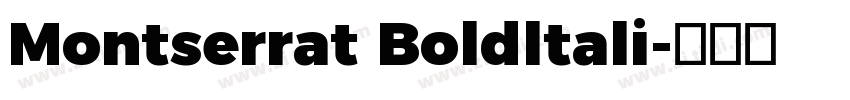 Montserrat Boldltali字体转换